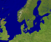 North Sea - Baltic Sea Satellite 800x657